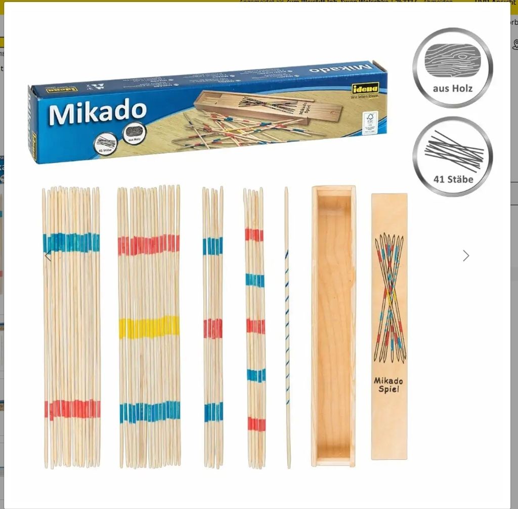 Idena 6060012 - Strategiespiel Mikado mit praktischer Produktbild 