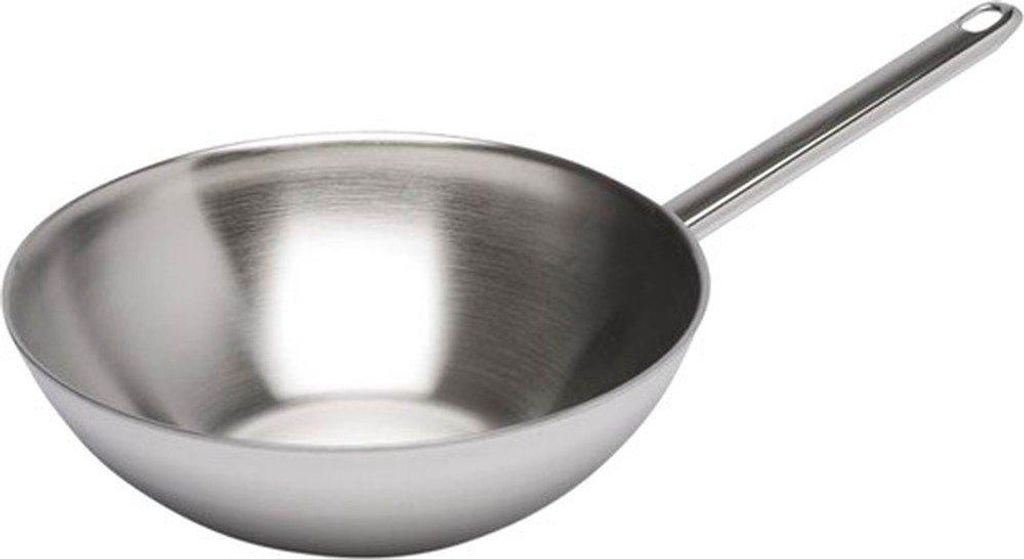 Demeyere Wok, 26 cm, zilverkleurig, diameter 26 cm Productafbeelding 