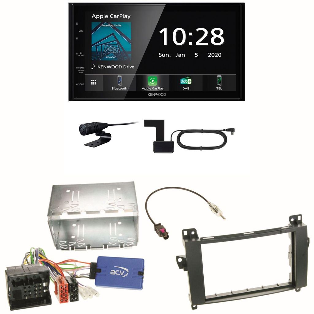Kenwood DMX5020DABS Android Auto CarPlay Einbauset für Produktbild 