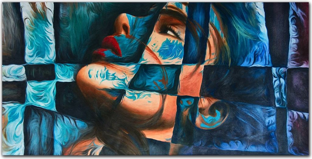 Coloray Bild aus Acryl 140 cm x 70 cm - Gehärtetes Acryl Bild auf Acrylglas Küche Wohnzimmer Wanddekoration Dekoration - Frauen