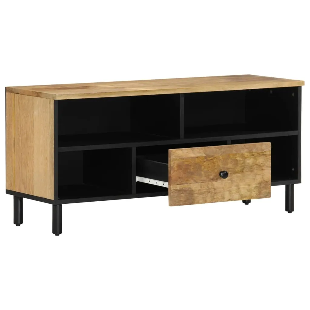 Supporto TV vidaXL 100x33x46 cm Legno Mango | Linee Pulite e Solide