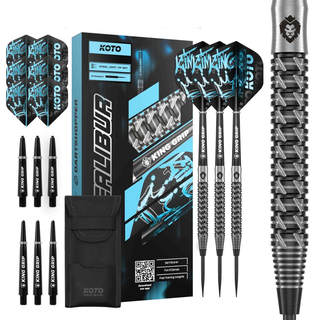 KOTO - Excalibur 90% Darts 21 G, Schwarz & Silber, Produktbild 