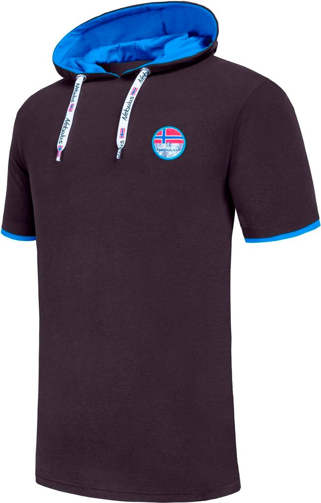 Nebulus T-Shirt Hoody TRACK Herren, Shirt, T-Shirt, mit Kapuze, P6900 - Herren, schwarz, XXL