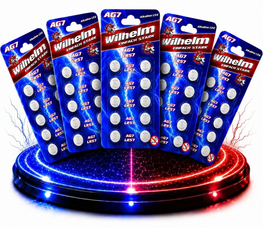 50 x Wilhelm AG7 LR57 - L927 - 195 - 395 - GP95A Produktbild 