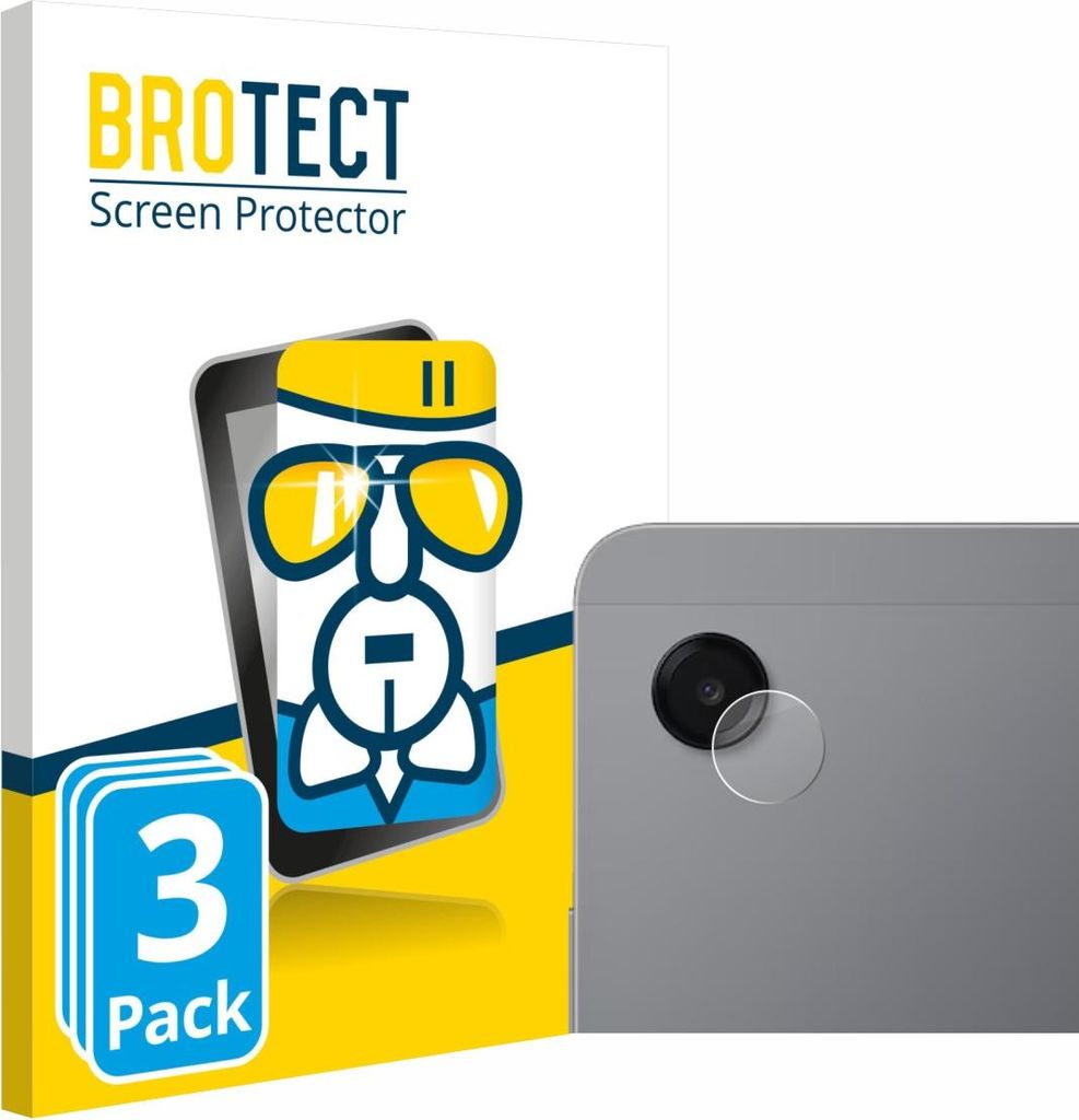 3x BROTECT Schutzglas für Samsung Galaxy Tab A11 8.7" (NUR Kameraschutz) Schutzfolie Panzer Folie Glas Display Schutz klar