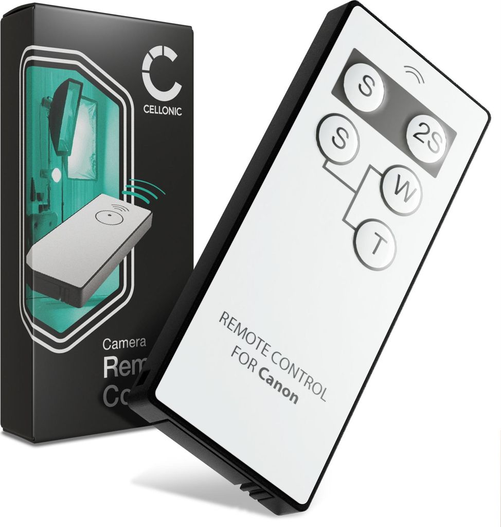 CELLONIC Infrarot-Kameraauslöser kompatibel mit Canon EOS 70D, EOS 5D Mark IV, EOS 750D, EOS 600D – Kabellose IR-Fernbedienung für Kamera, Fern...