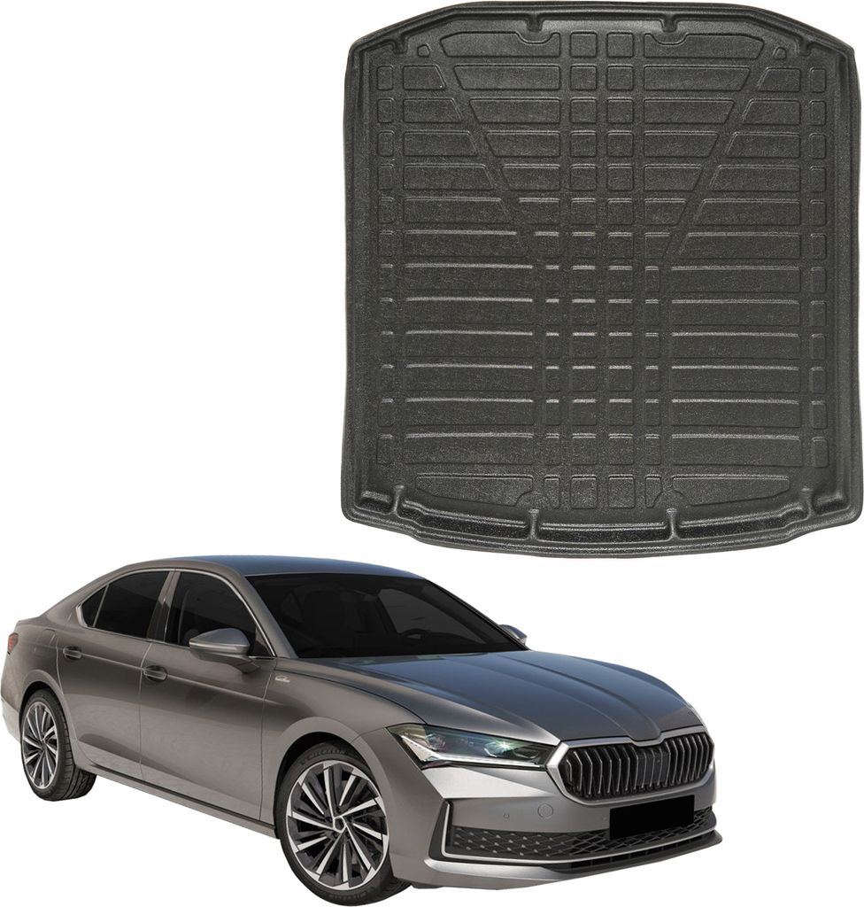 Tapis De Coffre Sur Mesure Pour Skoda Superb Depuis 2024 Image du produit 