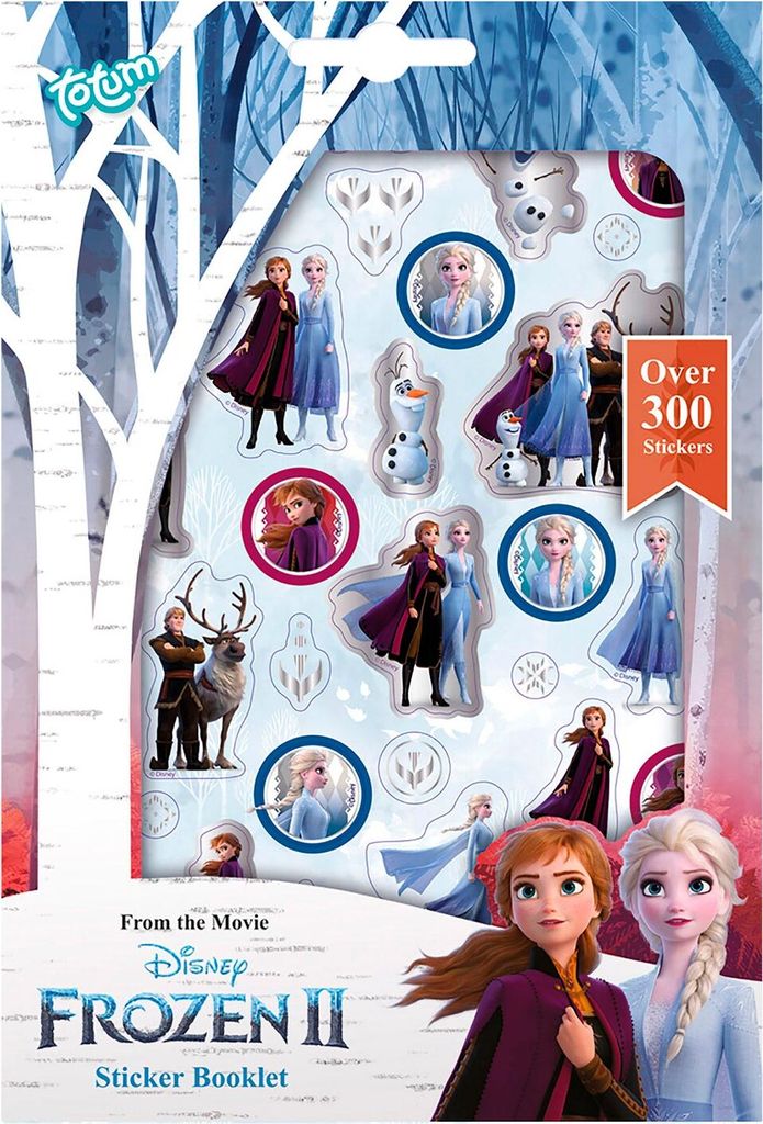 Totum Disney Frozen 2 - Aufkleberbgen, 4 Stk.