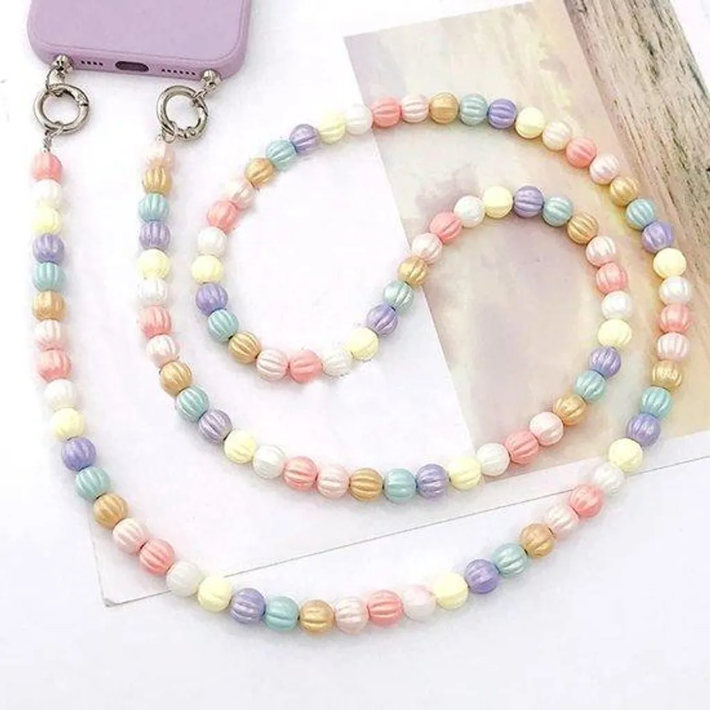 Accessoire de Mode Collier et Bracelet Perles Citrouille pour Sorties