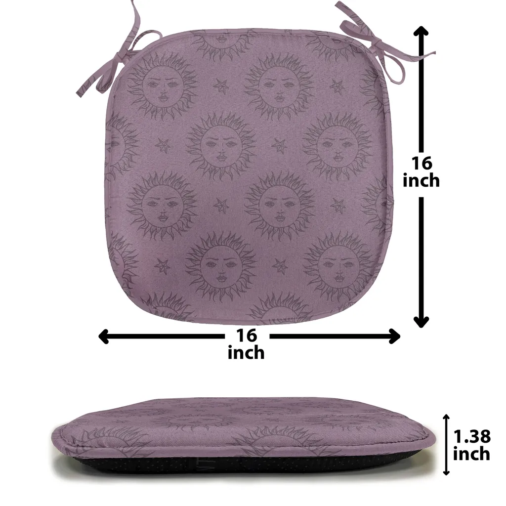 FANSU Cuscino Sedia Rotondo In Peluche, 40 Cm, Morbido E Imbottito, Per Cucina, Giardino E Soggiorno, Viola Scuro (1 Pezzo)