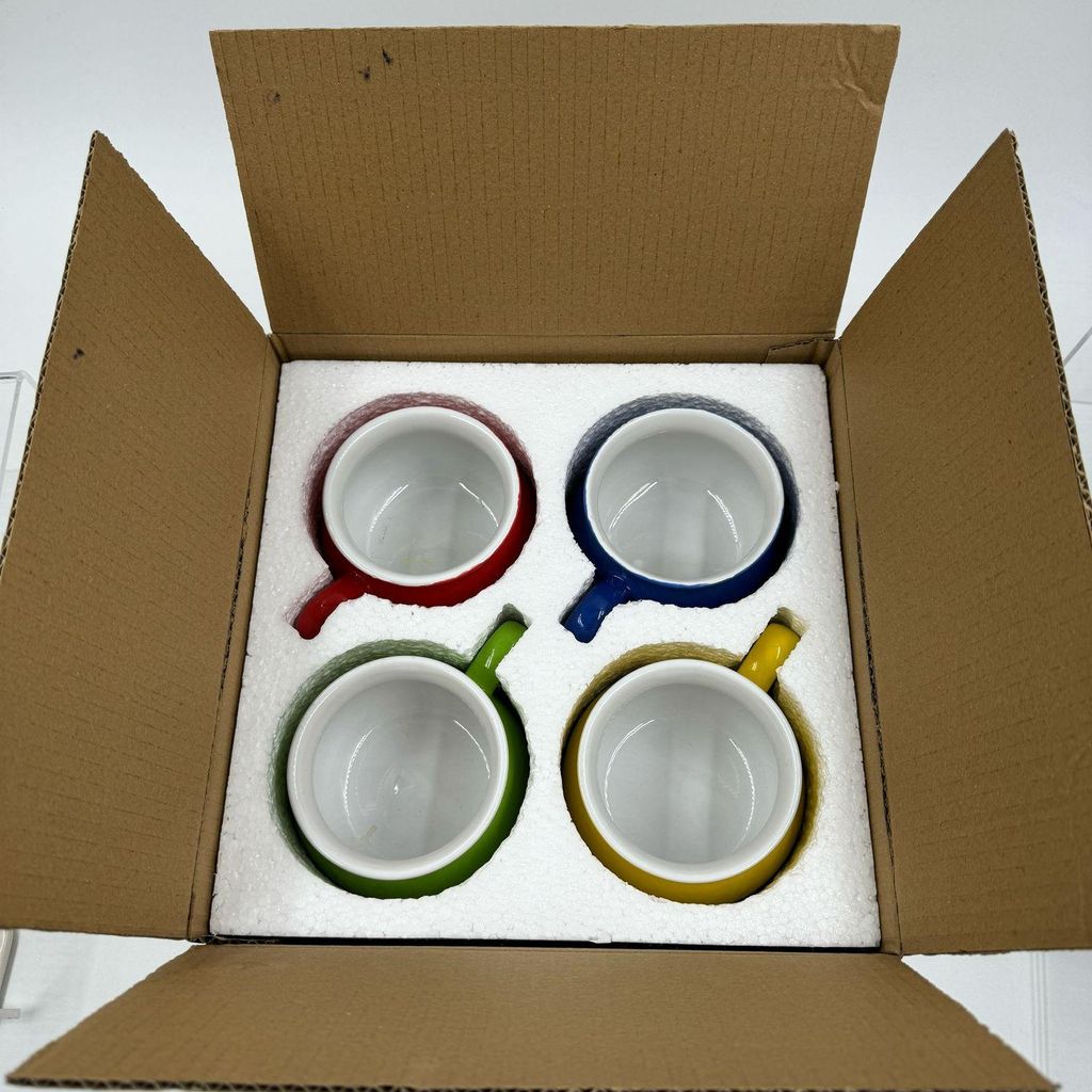 BURI Set de 4 bols à soupe en céramique | Bols à anse Image du produit 