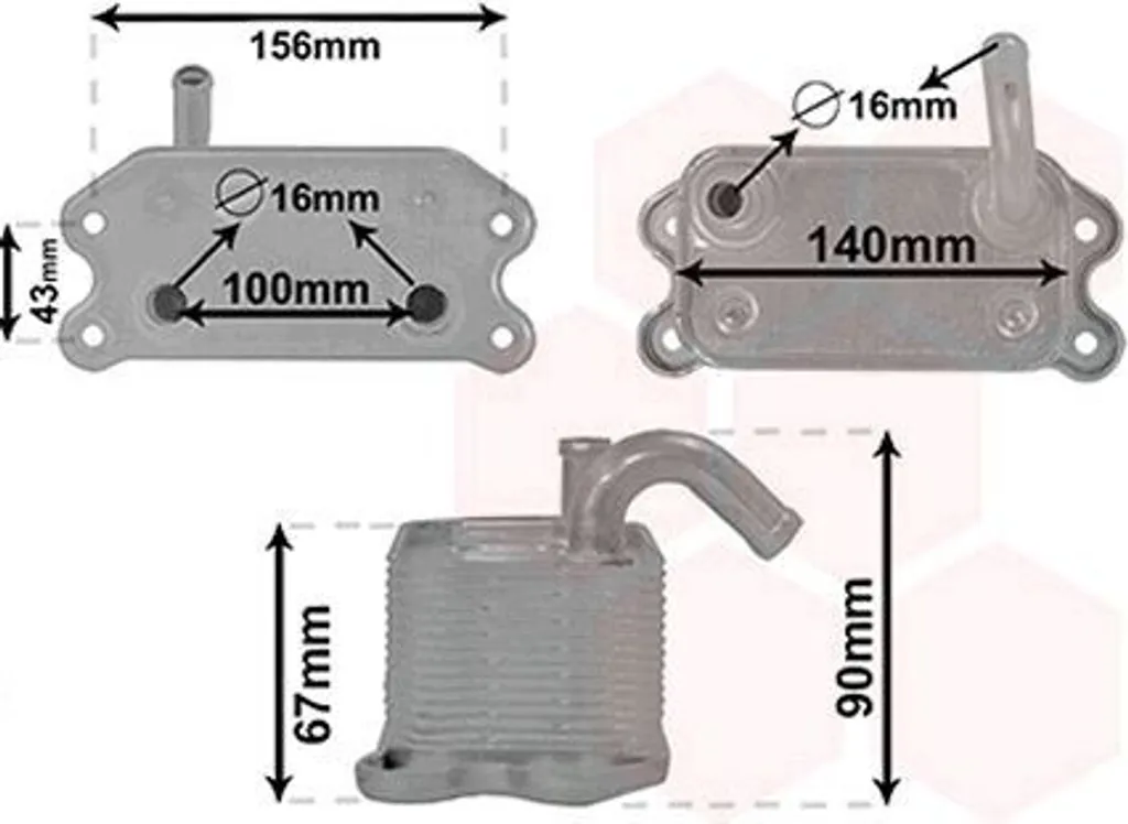 Radiateur d'huile moteur adaptable Volvo XC70 et XC90 - Qualité OEM