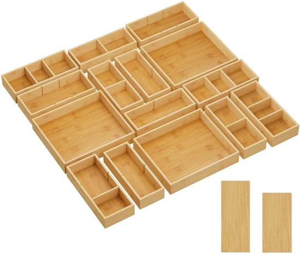 Rangement Cuisine et Salle de Bain en Bois : Pack 15 Pièces Modulables