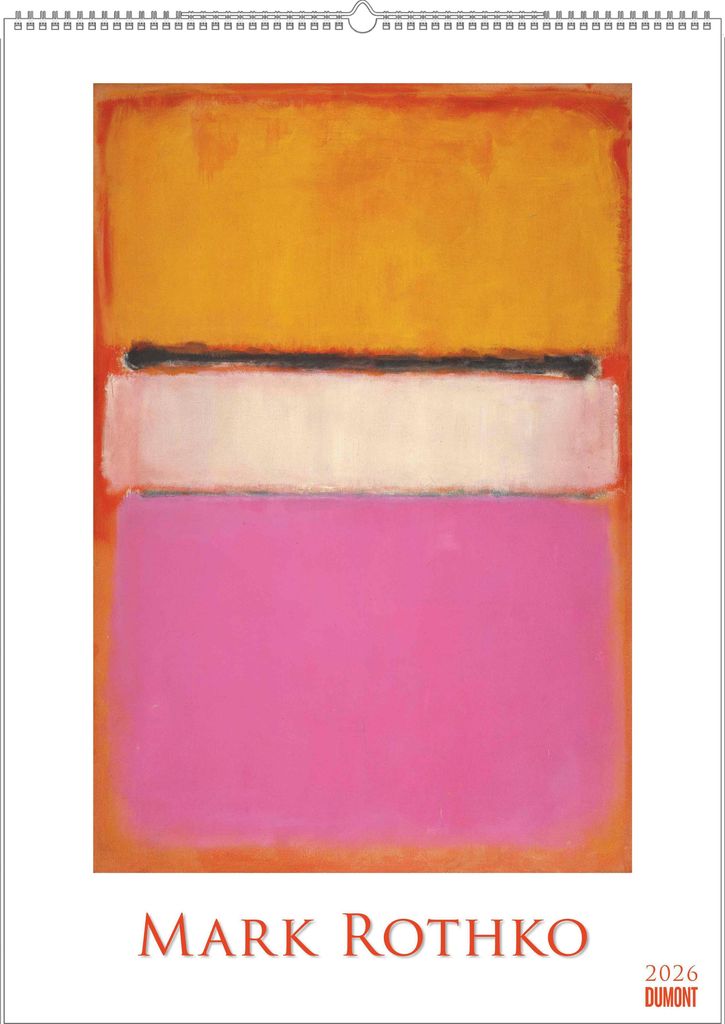 DUMONT - Mark Rothko 2026 - Kunst-Poster-Kalender 50 x 70 cm, Wandkalender mit Meisterwerken des Abstrakten Expressionismus für Kunstliebhaber