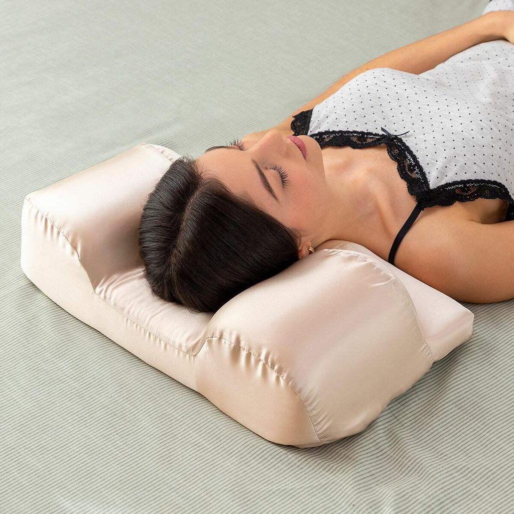Anti-Falten Nackenkissen mit Satinbezug Youthlow