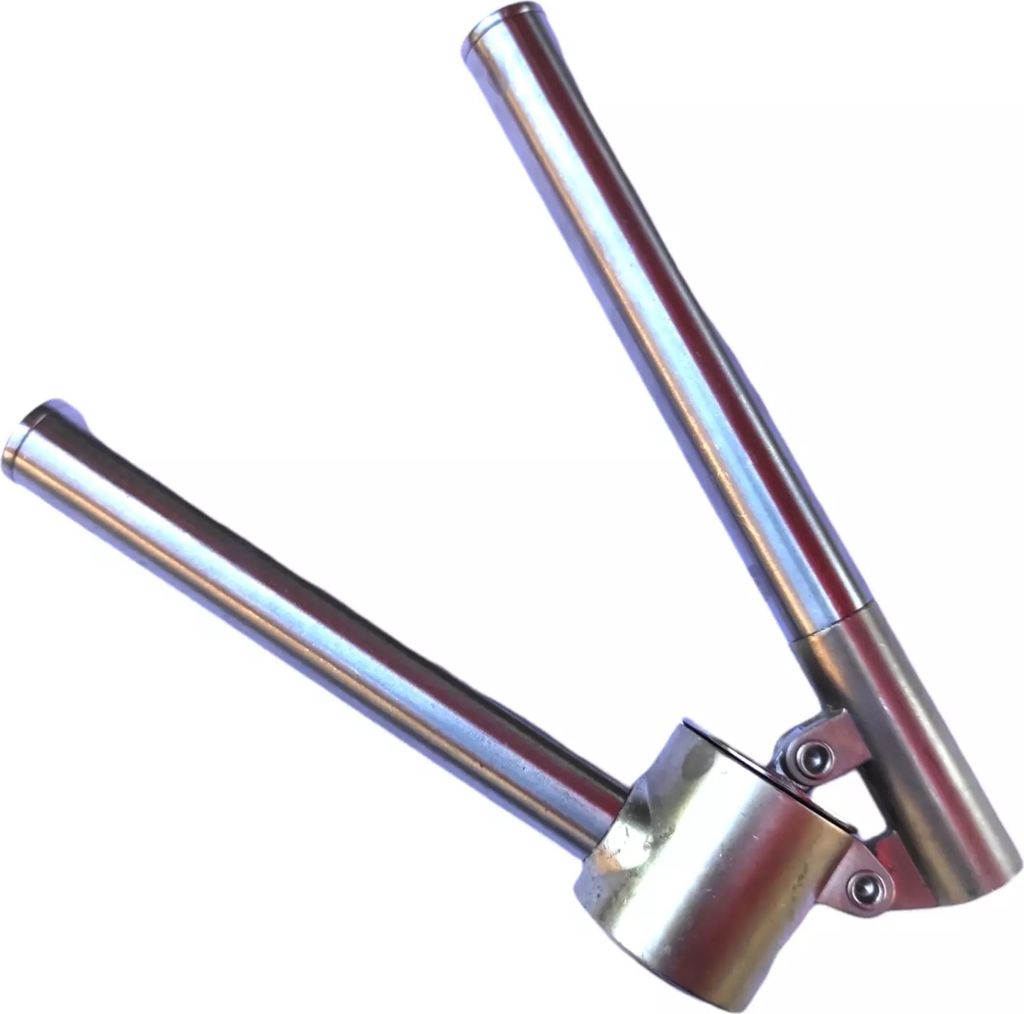 Knoblauchpresse IKEA Edelstahl mit Siebeinsatz Küchenhelfer