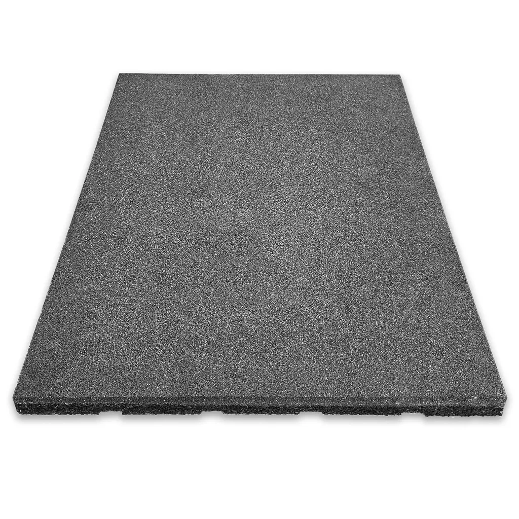 FLOORDIREKT Piastrella per esterni Materassino antiurto Play Protect, materassino protettivo con drenaggio Spessore 2,5 cm, combinabile individualmente, grigio, 50x50 cm