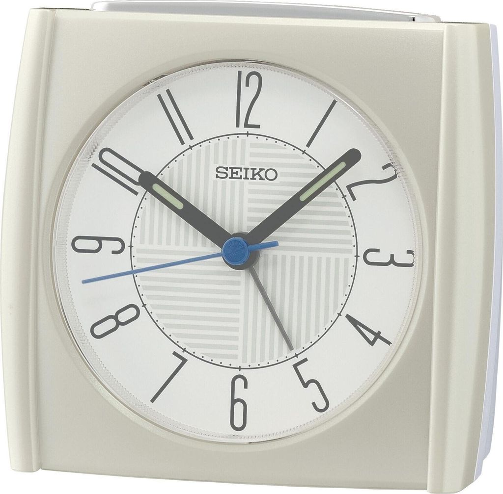 Budík Seiko QHE205W Quartz malý bílý Obrázek produktu 