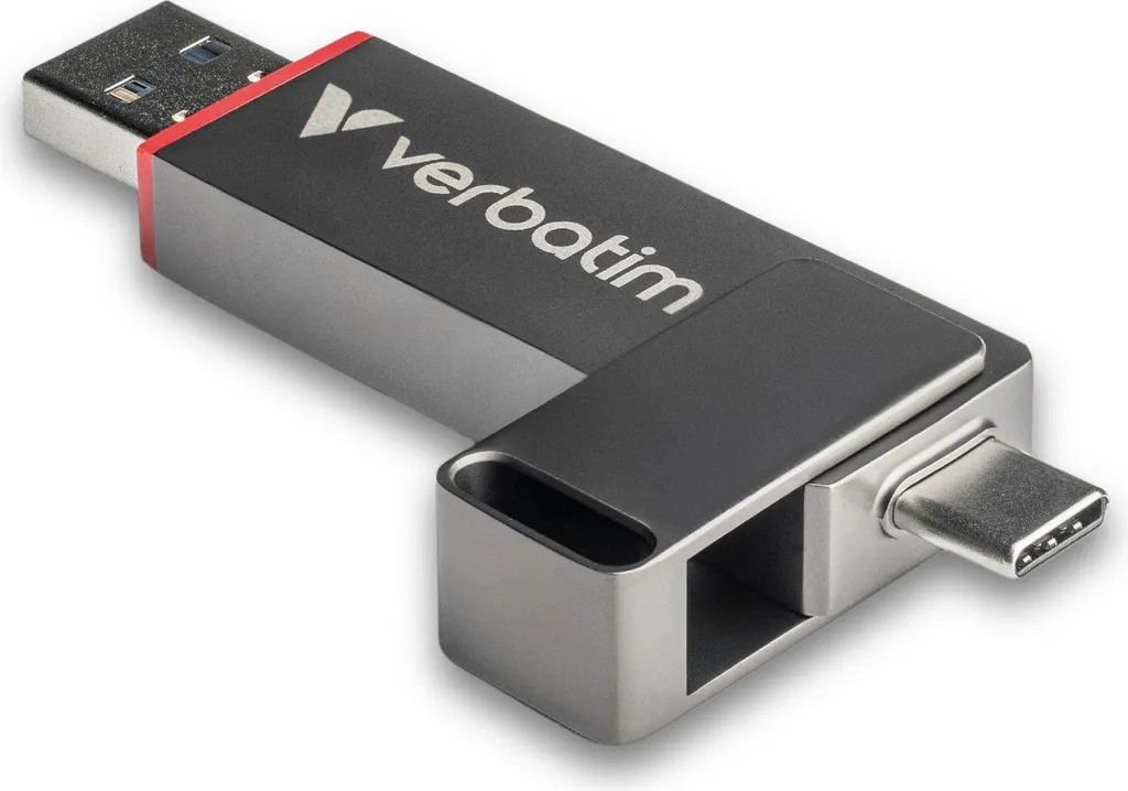 Verbatim 32041 Pendrive 256GB Dual Quickstick USB-A USB-C SSD Speed