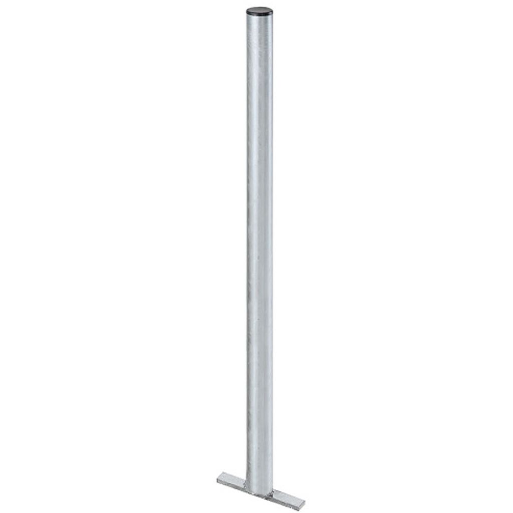 Verzinkter Stahlpfosten für Straßenmülltonne 60x1200mm Produktbild 