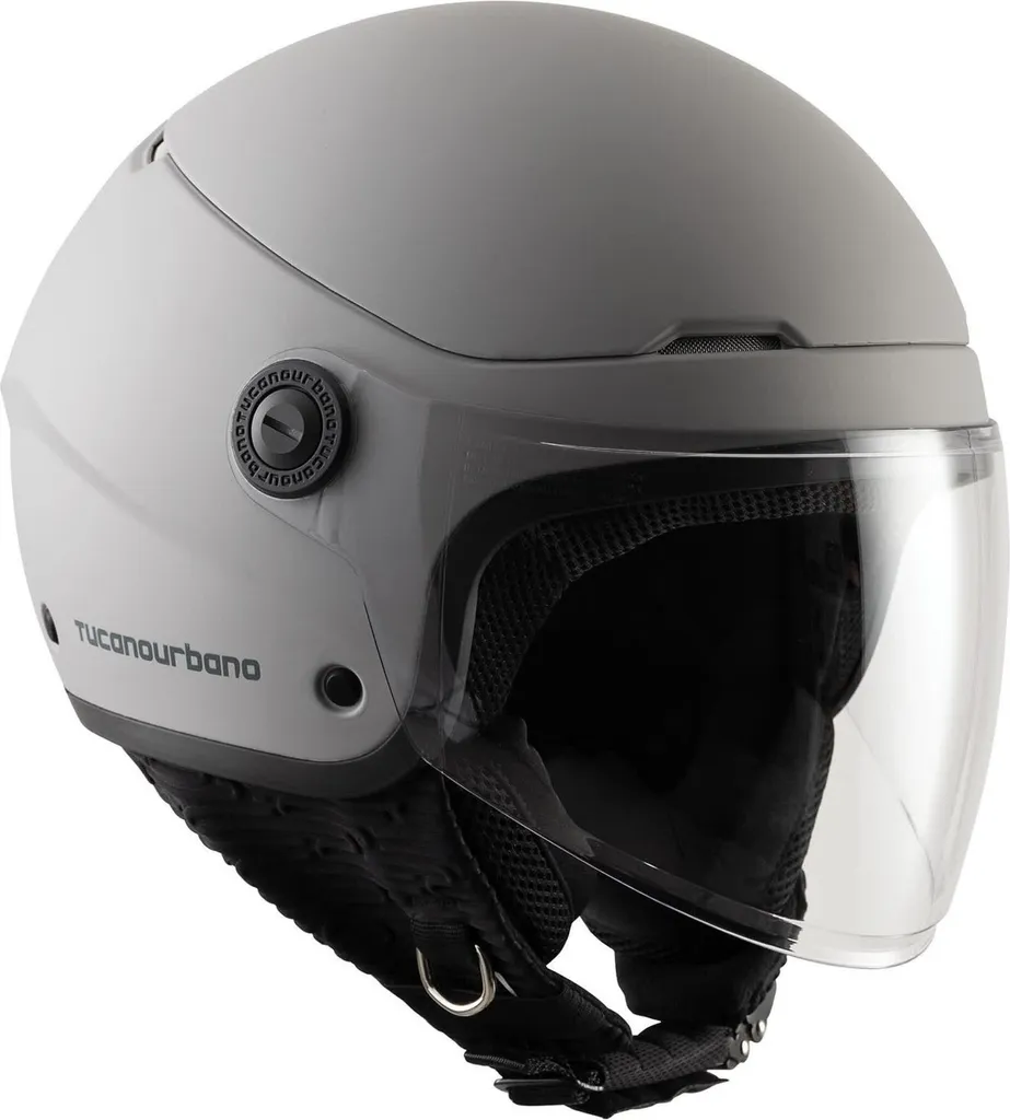 Casque demi-jet Tucano Urbano El'Pop gris mat : sécurité ECE 22.06 taille M