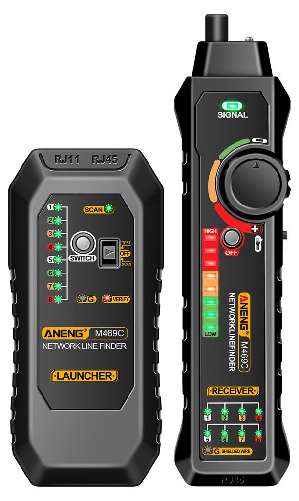 ANENG M469C Multifunkčný sieťový kábel Finder RJ45 RJ11 LAN Obrázok produktu 