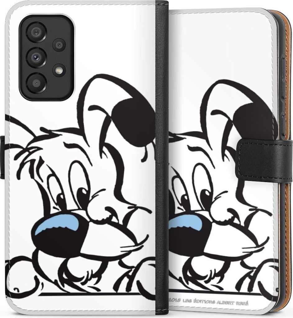 DeinDesign Klapphülle für Samsung Galaxy A33 5G Handytasche Lederhülle Tasche Comic Idefix Offizielles Lizenzprodukt