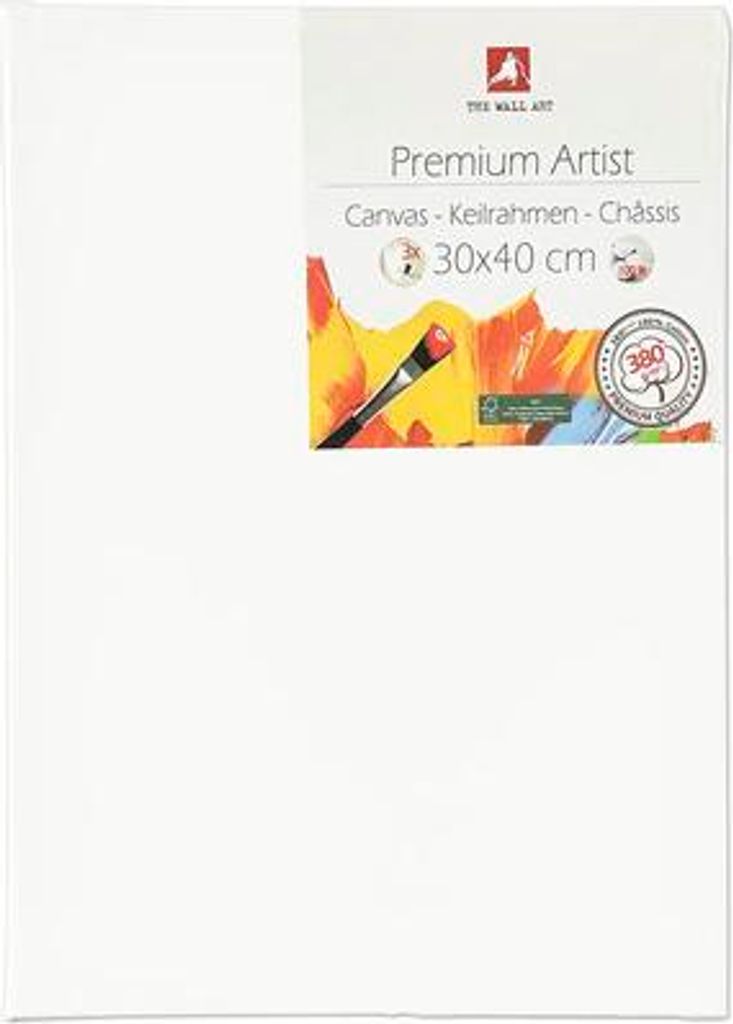 Baumwoll-Leinwand 30x40 cm, 380g/m², 3-fach grundiert, 1,7 Produktbild 