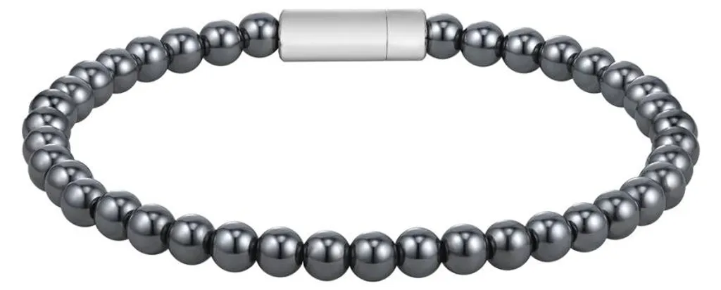 Bracelet BOSS Bis 1580790M en Cuir Noir Tressé pour Homme Élégant