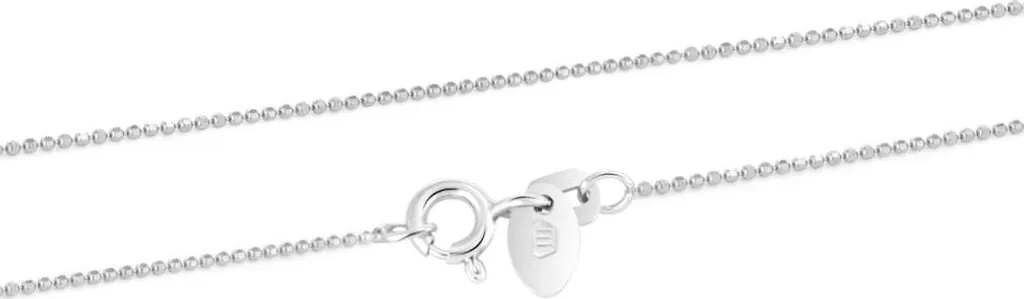 Collier chaîne maille ronde en argent véritable - Bijou 50cm unisexe