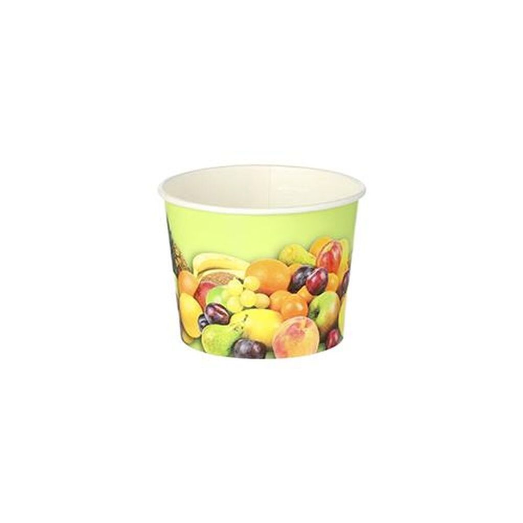 2000 Papstar Eisbecher, Pappe rund 100 ml Ø 7 cm, 5,3 cm Früchte 12190