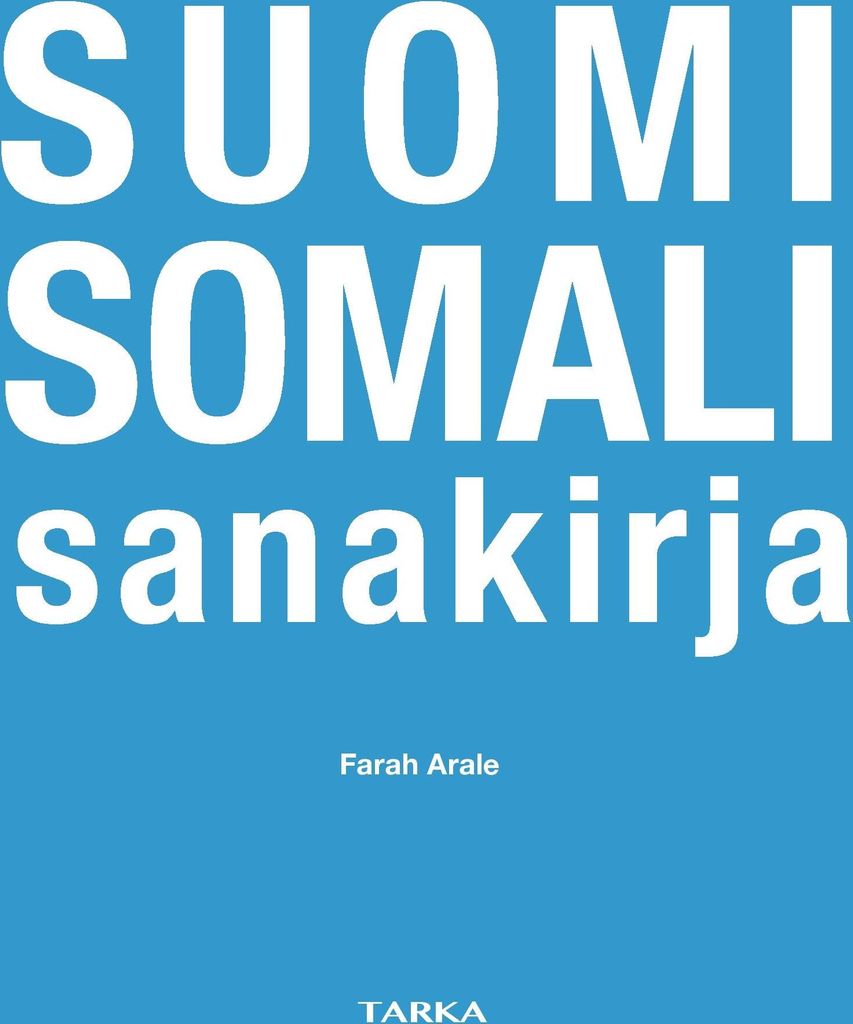 Suomi-somali sanakirja