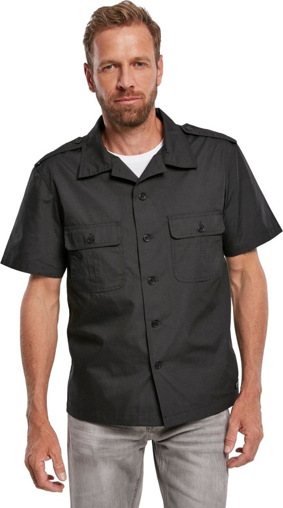 Brandit US Ripstop Shirt Short Sleeve black, 4XL