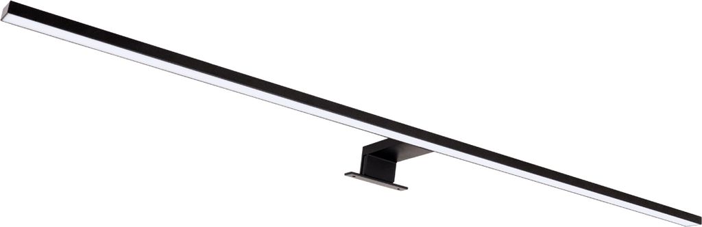 Wandlampe Aluminium LED IP44 90 cm breit Schwarz länglich neutralweiß 4100 K 1650 lm Modern