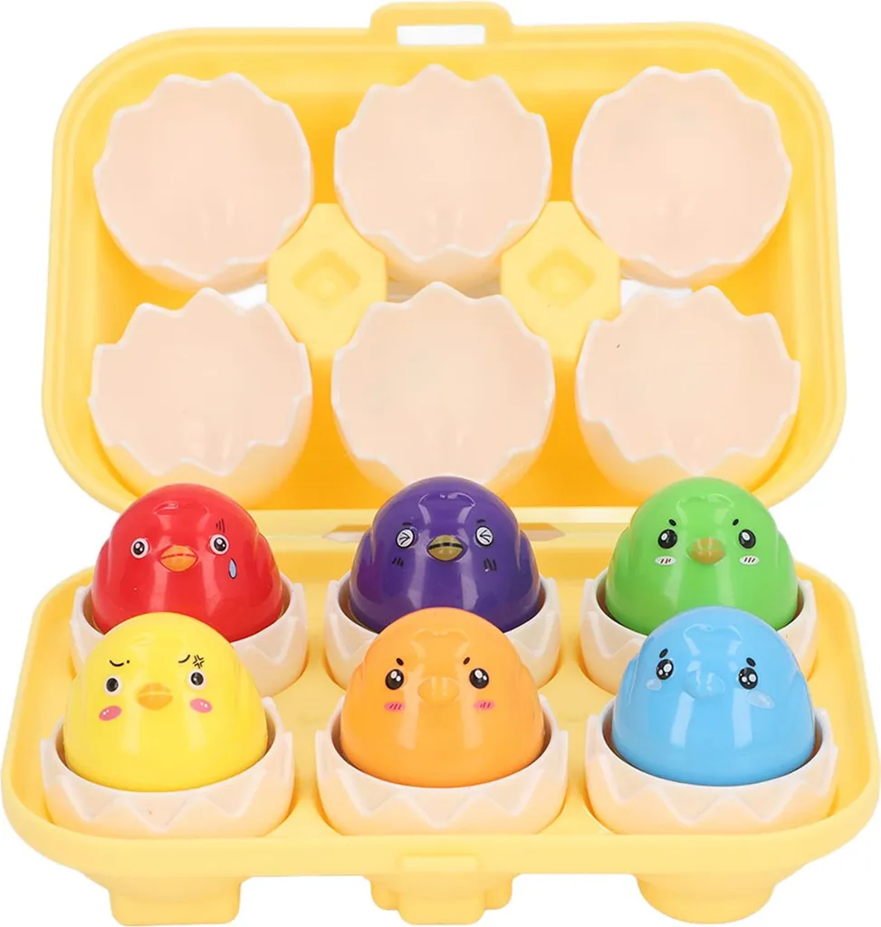 set di giocattoli da abbinare 6 pezzi Eierform Realistic Early Educational Twist für Kinder DF31