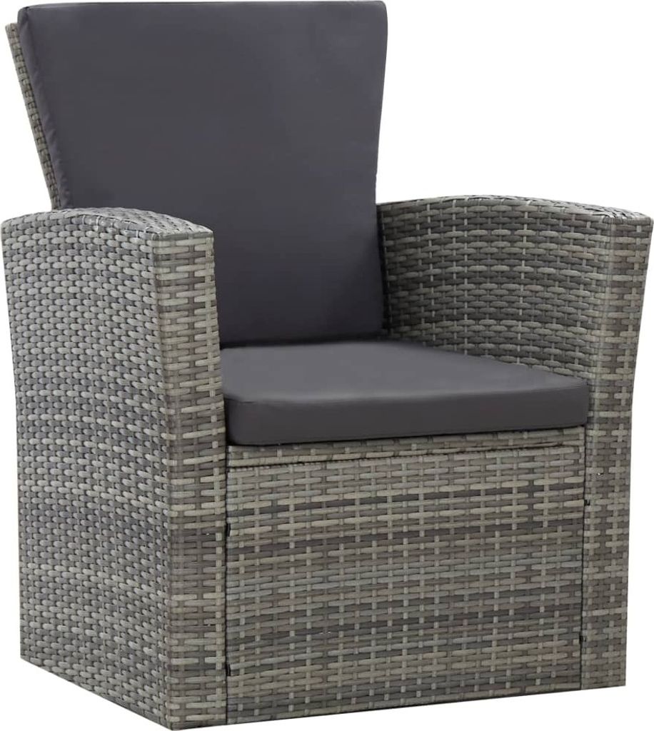 vidaXL Ensemble salon de jardin 4 pièces avec coussins Poly Image du produit 