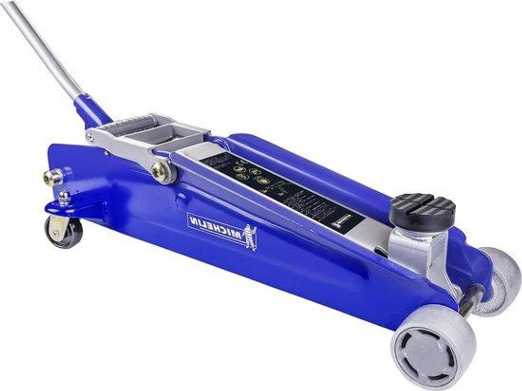 Hydraulische garagekrik 225 t voor SUVs und terreinwagen - autokrik mit Tragegriff - blauw