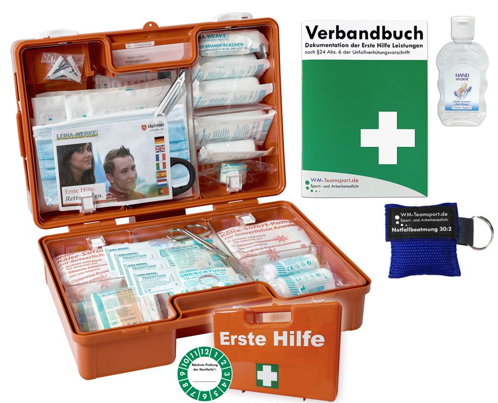 Erste-Hilfe-Koffer M2 PLUS für Betriebe mit aktueller Produktbild 