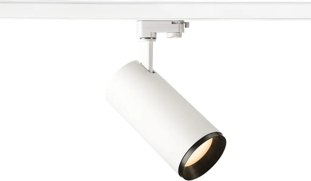 SLV NUMINOS PHASE Luminaire Rail 3-Phases 2700K Blanc Noir 36° Dim