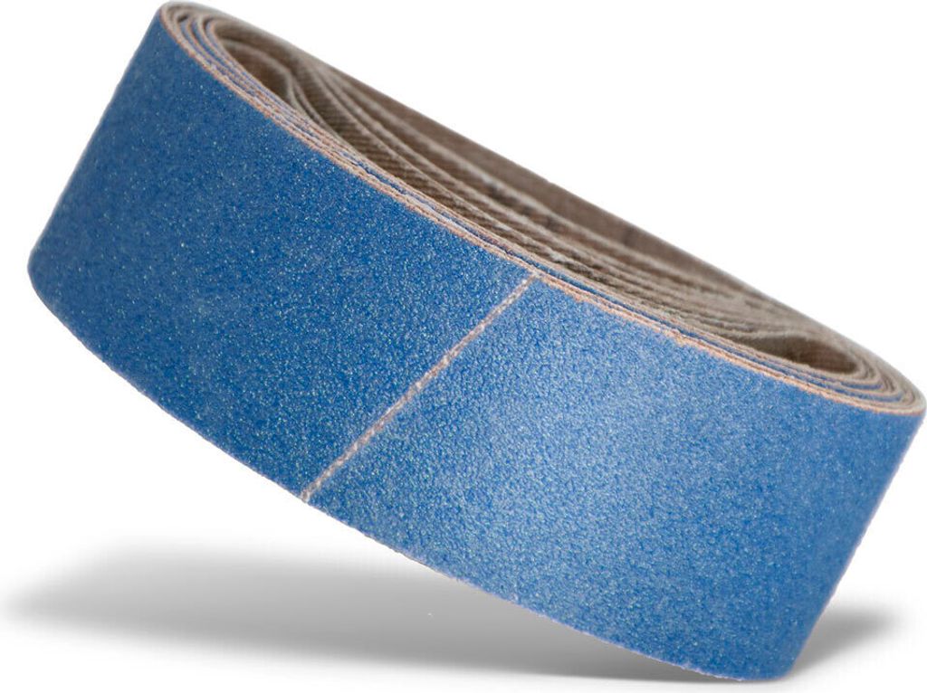 MENZER Blue Schleifbänder, 303 x 40 mm, f. Handbandschleifer, Zirkonkorund (10 Stk.) K36