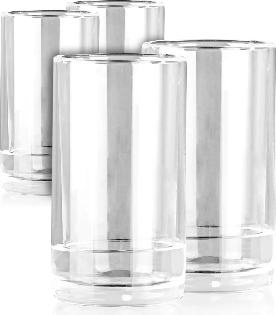 4 Bicchieri Autoraffreddanti GOURMETmaxx: Eleganza e Freddo Istantaneo 280ml