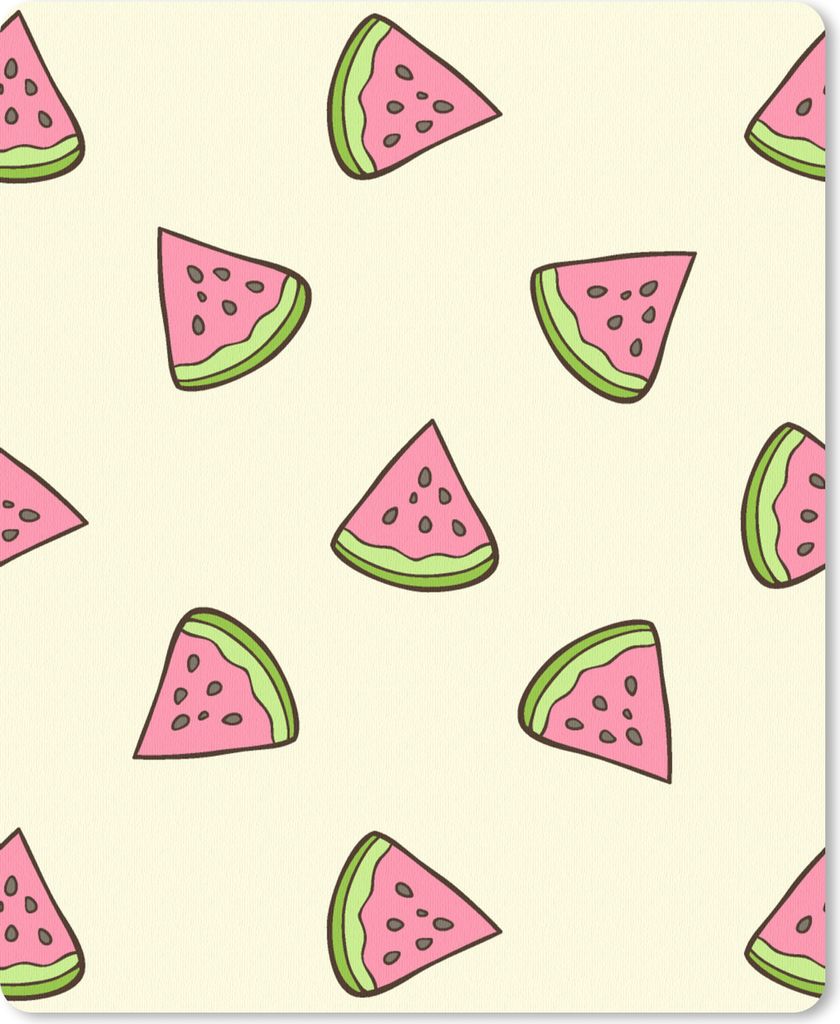 MuchoWow Mauspad Mousepad Design - Muster - Wassermelone 30x40 cm - Mousepads - Maus Mat - Pad - Mausunterlage - Mausmatten