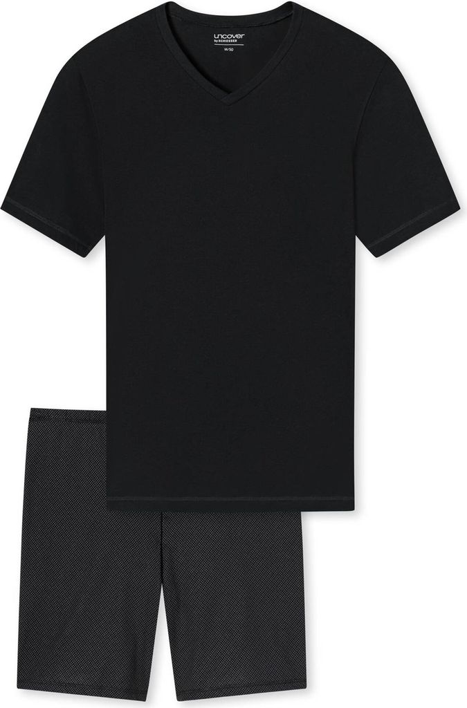 Schiesser Herren Schlafanzug (Homewear-Sets) 1-Pack UNCOVER BY SCHIESSER - schwarz - Größe 54