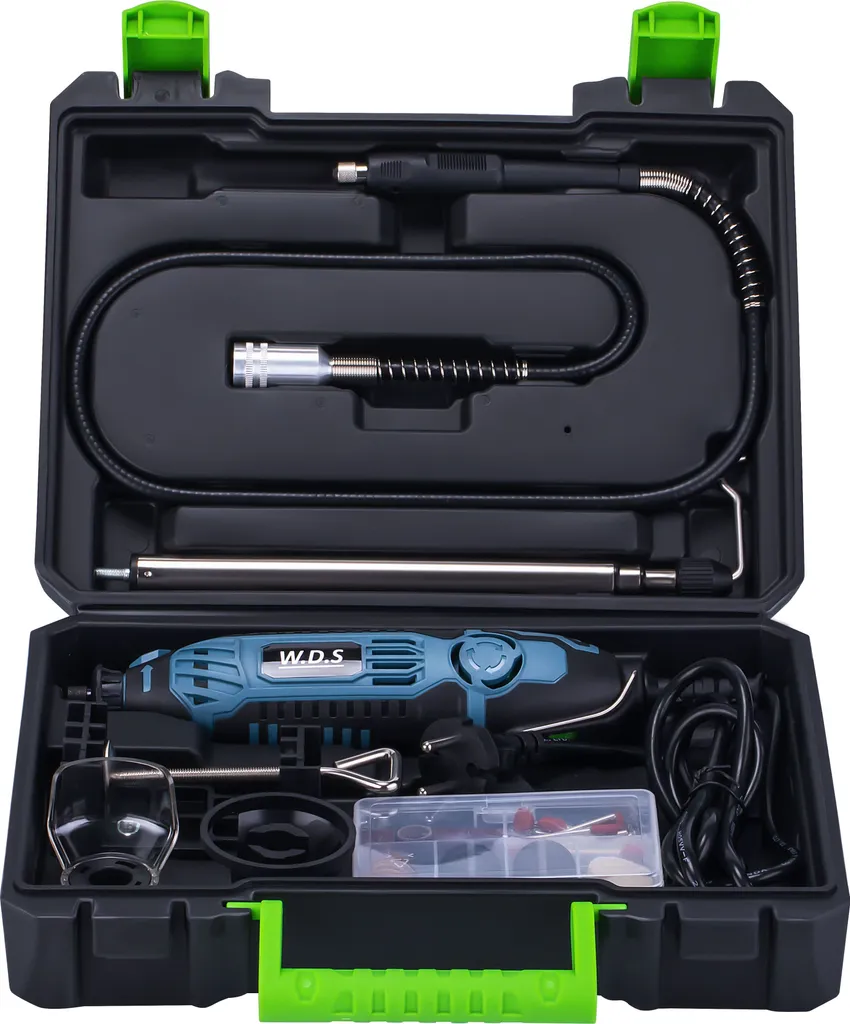 Kraft & Dele WDS2520 Mini Meuleuse 270W avec Kit Accessoires Complet