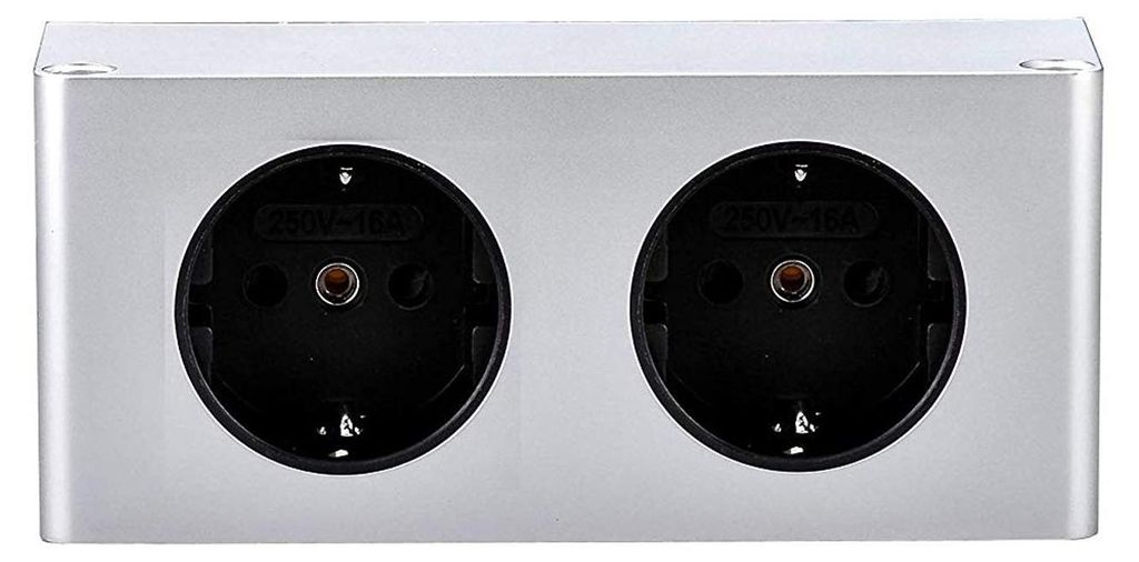 kalb | 2-fach Steckdosenleiste, 2x 230V Steckdosen, Kabel Produktbild 