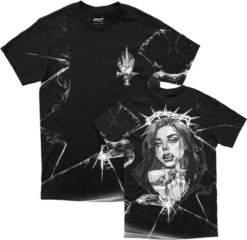 Stay Cold Apparel T-Shirt Herren Middle Finger Up - Customized Regular T-Shirt 200GSM multicolor L