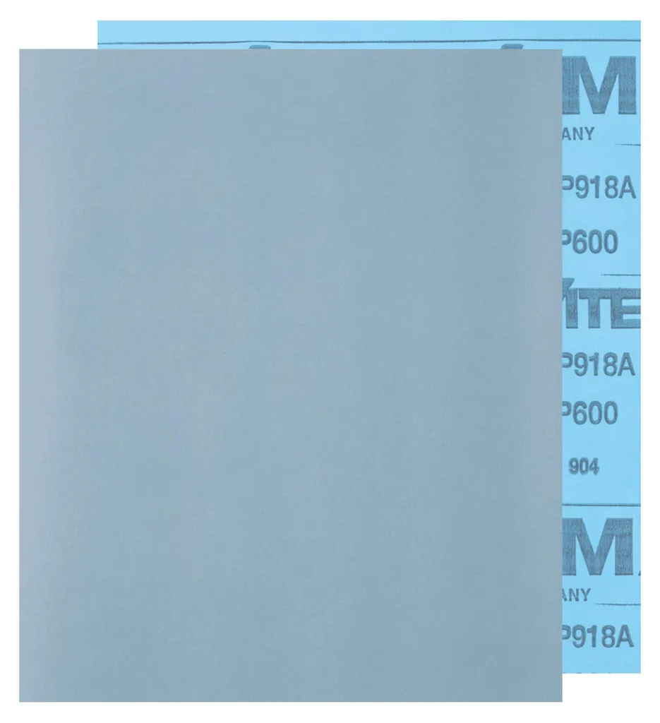 Papier de Verre Imperméable SiC600 230x280mm pour Ponçage de Peinture