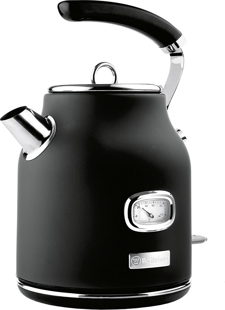 WESTINGHOUSE Wasserkocher 1,7l Retro Serie schwarz Produktbild 