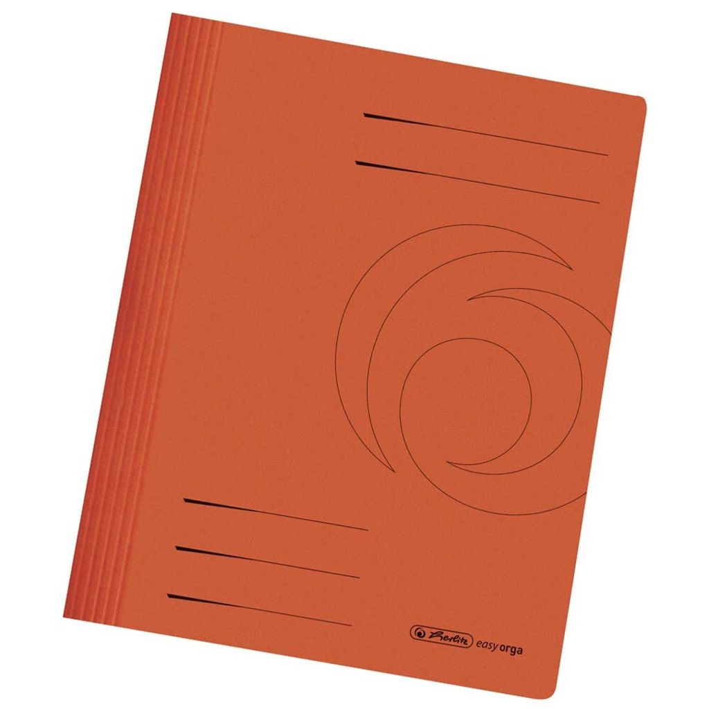 10 herlitz Schnellhefter Karton orange DIN A4