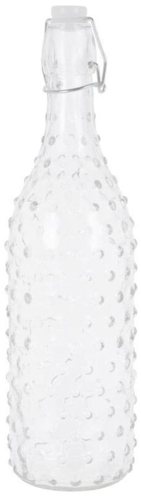 Bouteille en verre avec clip 1000ml, points Image du produit 